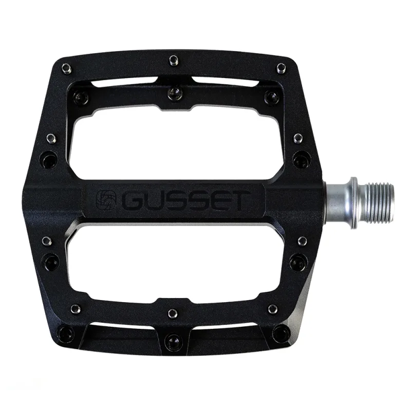 Gusset Components Slim Jim CNC Pedals Stealth Black