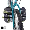 lug kage fork rack silver on bike with bag 2 col